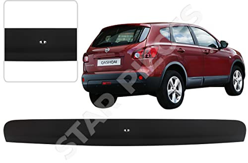 Poignée de coffre compatible pour Nissan Qashqai (2007-2013) baguette de coffre complète AVEC fonction I-KEY (bouton ouverture automatique) avec ou sans option camera de recul (noire)