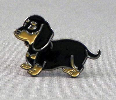 Un Pins Insigne de Broche Teckel Chien Émail (35mm x 25mm)