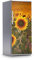 Kühlschrank Klebefolie I Deko für Kühlschranktür - Klebetapete Folie abwaschbar I Wandtattoo Küche - Design: Sunflowers