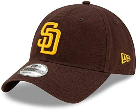 New Era San Diego Padres 2020 MLB Offizieller Hut für Väter, verstellbar, Einheitsgröße, Braun