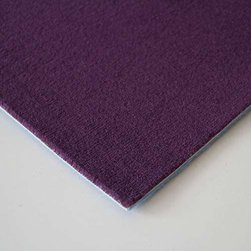 Steffensmeier Velours Teppichboden Verona Meterware | Auslegware für Kinderzimmer Wohnzimmer Schlafzimmer | Aubergine, Größe: 200x300 cm