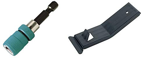 Wolfcraft 2411000Portapunta magnético y limitador de profundidad 60 mm + 4045000Levantador de paneles de pladur con gancho de tracción 215 x 75 x 15 mm, multicolor