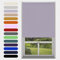 Lavender Blackout Roller Blind Metal Fittings Trimmable UV Protection Thermal Properties Premium Fabric Home Office Bedroom Kids Room Child Safe Easy Fit 90cm Width x 160cm Drop