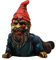 MystiCalls by Mayer Chess Zombie Gartenzwerg schleichend - Garten, Gartenfigur, Gartendeko, Halloween, Horror