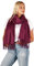 DOLCE ABBRACCIO by RiemTEX Damen Winter Schal kuschelig und warm Winterschal mit Fransen Schals Damenschal in Unifarben (Magenta)