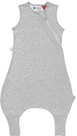 Tommee Tippee Babyschlafsack mit Füßen, The Original Grobag Steppee, Babystrampler, Weiches Gewebe mit Hohem Baumwollanteil, 18-36m, 2,5 TOG, Sky Grey Marl