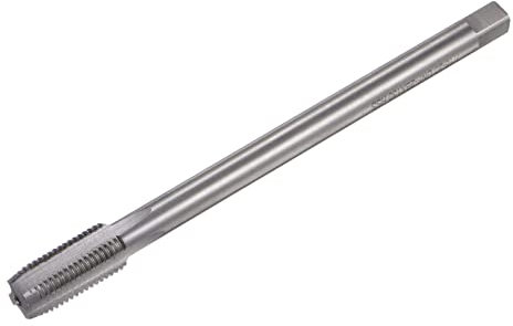 sourcing map Filetage Fraisage Tarauds, 7/16-20 UNF Haute Vitesse Acier (HSS) 4 Droit Cannelures Machine Vis Filetage Filetage Taraud, 5 Longueur (Extra Long)