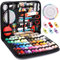 Purpledi Kit Cucito Set da Cucito con Accessori, Set da Cucito con 249 Accessori da Cucito, Mini kit da cucito portatile con accessori e valigetta Portatile Kit da Cucito per Principianti