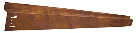 HN Kernstützen Metallwaren Cortenrasenkante mit Radlauf 120 x 9,5 cm Beeteinfassung Beetumrandung, Farbe :Corten/Rost, Verlegelänge :15er Set 17.00 m