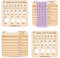 Dubbulon Yarn Gauge Tool | Needle Gauge Knitting Wooden Knit Measure Size Ruler | Yarn Measuring Tools Crochet Accessories for Women, Men, Boys, Girls