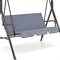 ZYWUOY Garden Swing Bench Replacement Cushion 150cm Swing Cover Chair Waterproof Seat Pad Fit for 2 and 3 Seater Swing Chairs, Gray