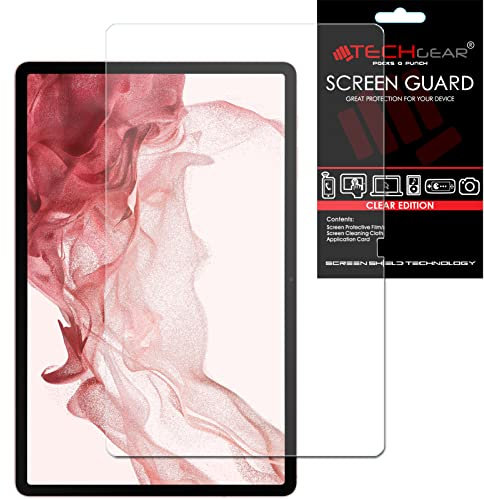 TECHGEAR Galaxy Tab S9 Plus & S10 Plus 12.4 Screen Protectors (SM-X810 / SM-X816 / SM-X820 / SM-X826) Ultra CLEAR Screen Protector Guard Cover Designed for Samsung Galaxy Tab S9+ & S10+