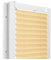 Fenster DEKOR - Plissee Klemmfix ohne Bohren Breite 130 cm x Höhe 150 cm - Fenster Plissees innen Beige - Faltrollo blickdicht - Faltrollos einfach zu montieren - Blissett Rollo