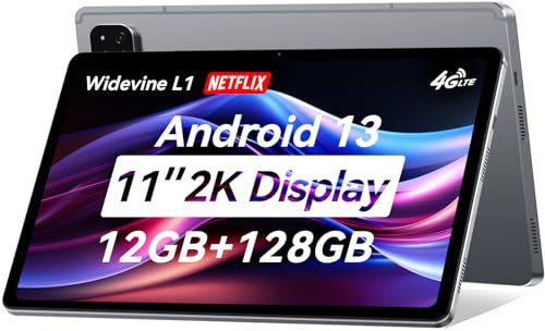 ALLDOCUBE Tableta iPlay 60 de 11, 2000x1200, Android 13, 12 GB 128 GB 1TB expandible, Tableta T606 de Ocho núcleos, Widevine L1, 7000mAh, Altavoz cuádruple, cámara Triple de 5MP+16MP, 4G LTE, GPS