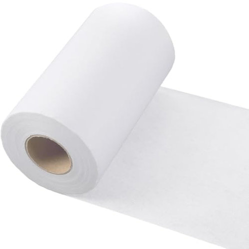 GORGECRAFT Entoilage Thermocollant Non Tissé Léger 15 cm X 20 m en Polyester Thermocollant Blanc pour Vêtements Entoilage Simple Face pour Couture Quilting Loisirs Créatifs Sacs de Fournitures