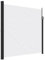 vidaXL Seitenmarkise, Sichtschutz Ausziehbar, Windschutz Sonnenschutz für Garten Balkon Terrasse, Seitenrollo Seitenwandmarkise, Weiß 200x300cm