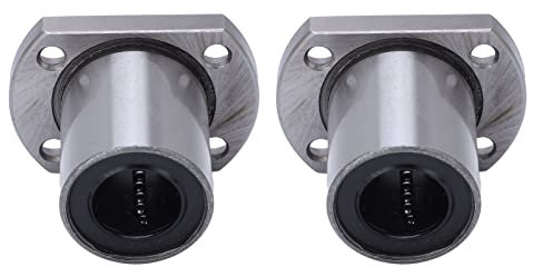 2 Stück Ovaler Flansch, Lineare Kugel, Lineares Kugellager, Lineares Kugellager für CNC-lineare Bewegungsachsen, Innendurchmesser 16 Mm, LMH16UU