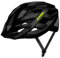 ALPINA PANOMA - Reflektierender & Optimal Belüfteter Fahrradhelm Mit Fliegennetz & Nachrüstbarem LED Für Erwachsene, Black-neon matt, M (56-59 cm)