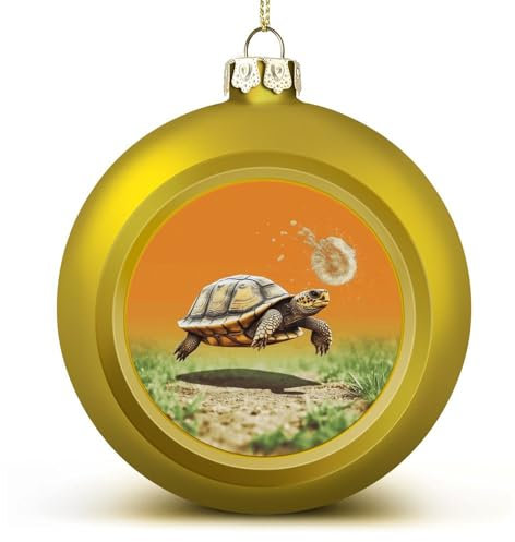 Weihnachtsbaumschmuck, Schildkröte, springende Weihnachtskugel-Dekorationsset, Weihnachtsbaumschmuck für Urlaubsdekoration
