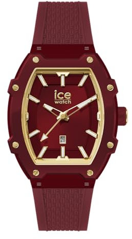 ICE-WATCH - Ice boliday Burgundy Plastic - Montre Rouge pour Femme avec Bracelet en Silicone - 023993 (Small)