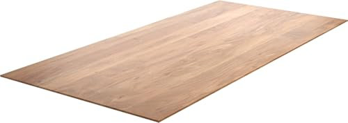 DELIFE Tischplatte Edge Akazie Natur 200x100cm Schweizer Kante