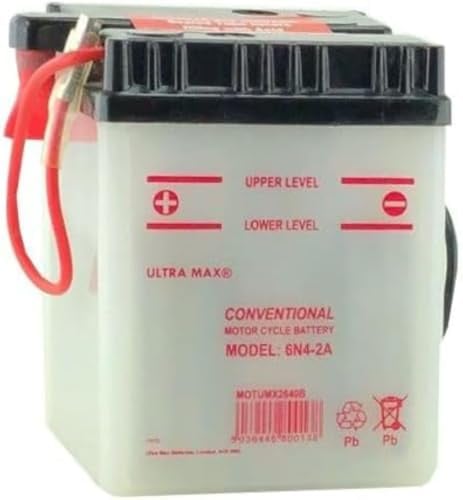 UltraMax 6N4-2A, 6V 4AH Motorbike Motorcycle Battery