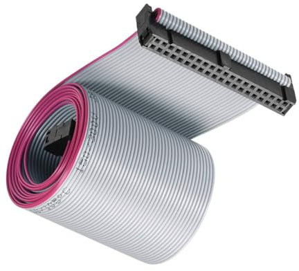 Unifizz Flachbandkabel (40-polig, IDC, 2,54 mm Abstand, 100 cm Länge, FC auf FC-Stecker, A-Typ, Überbrückungskabel für PC-Motherboard, 3D-Drucker, LED-Display
