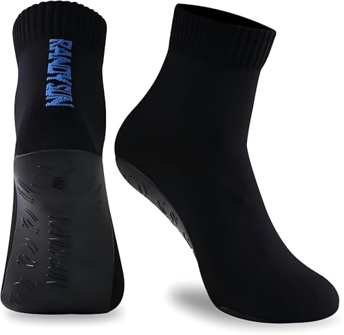 RANDY SUN Sockenschuhe Damen & Herren, Beach Barfuß Socken, Schnell Trocknend Strand Socken mit TPE-Sohle, Strandschuhe für Beachvolleyball, Surfen