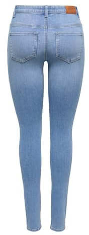 ONLY Damen Skinny Jeans Blau M/32 | Skinny Fit, Casual, Bei max. 40 grad waschen