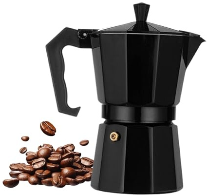 Generisch Kaffeekanne,Aluminiumlegierung Kanne - Tragbarer Kaffeebrüher | Für Elektro Gas Keramik Italienisch Latte Cappuccino Zuhause Büro Reise