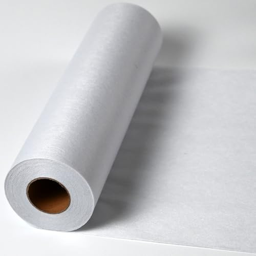 30cm x 27m Iron On Fusible Interfacing for Sewing Iron On Interfacing Medium Weight Single-Sided Interfacing for DIY Crafts Supplies (12 Inch