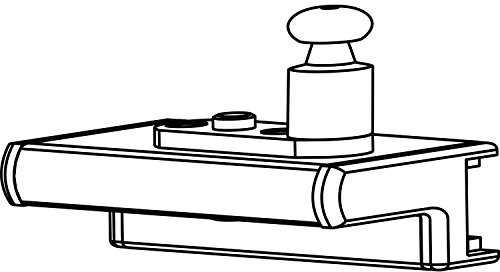 Support à battants pour fenêtre inclinée en aluminium blanc RAL 9016 | Compatible avec les ouvre-feux de toit GEZE OL 90 N/OL 95