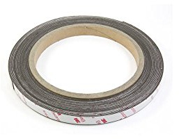 NeoFlex® Flexible Neodymium Magnetic Strip with 3M Self Adhesive Designed to Provide the Strongest Grip Possible on Magnetic Metal Based Surfaces - 12mm Wide - 5m Length - Pack of 2