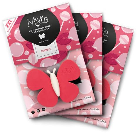 Marta la farfalla Bubble XXL Auto-Lufterfrischer, 3-teiliges Set