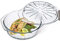 Simax Casserole Dish For Oven: Glass Baking Dish With Lid – Ridged Design for Low Fat Cooking - Microwave, Oven, and Dishwasher Safe Cookware – Borosilicate Glassware – 2.6 Qt. Round Baking Dish