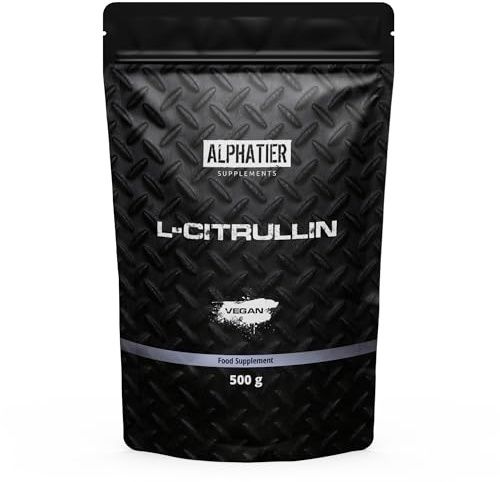 Alphatier L Citrullin Malat Pulver hochdosiert vegan + rein 500 g DL 2:1 - L-Citrulline Malate Powder - Fitness und Bodybuilding - Premiumqualität