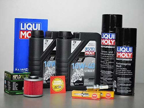 MotorFunSports Wartungs Set Yamaha XV 125 Virago Öl Ölfilter Zündkerze Service Inspektion