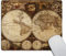 Wasach Vintage World Map Mouse pad, Image of Old Map in 1720s Nostalgic Style Art Historical Atlas Mouse Pad,Brown Beige