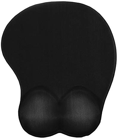 3D Breast sexy Mouse pad Silicone Wrist pad Black Comfortable Mouse pad Mouse Hand Friend Gift