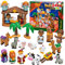JOYIN 24-teiliger Weihnachts-Adventskalender 2025, Miniatur-Spielzeug, Krippenfiguren-Set, Little People-Krippenspielset