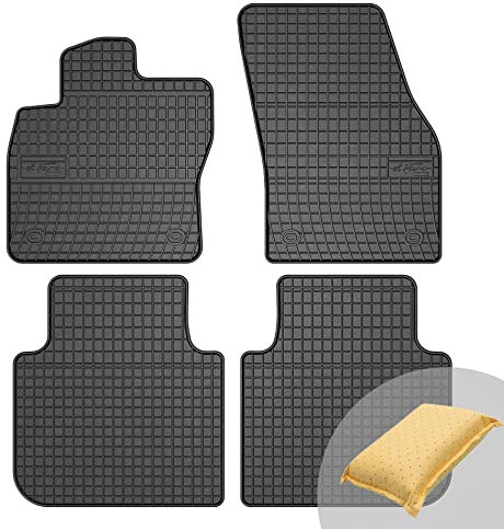 FROGUM EL Toro Gummimatten Ganzjähriges-Set von Autofussmatte Auto Fußmatten für SEAT Tarraco ab 2018, für Skoda Kodiaq 2016-2024 | Beständiges Gummi Material | 1,5cm Schutzkante