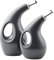 Rachael Ray Serveware Ceramic EVOO Oil and Vinegar Dispensing Bottle Set, 2 Piece, Gray