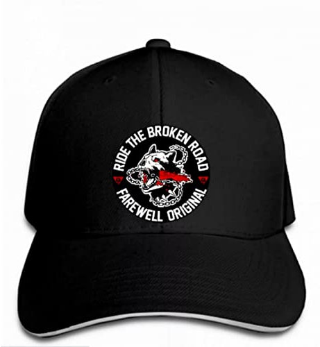 FUWIND Jahrgang Baseball Kappe New Days Gone Motorcycle Ride The Broken Road Deacon Good Men Snapback Hat Peaked Geburtstag Geschenk