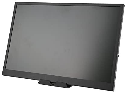 Moniteur D'écran LCD de 15 Pouces, Ordinateur de Bureau HD Ultra-Mince 1280x800 Ordinateur de Bureau de Bureau écran LCD TFT Grand Moniteur, Interface HDMI/Type-C/Standard 3,5 Mm/0,1 Pouces