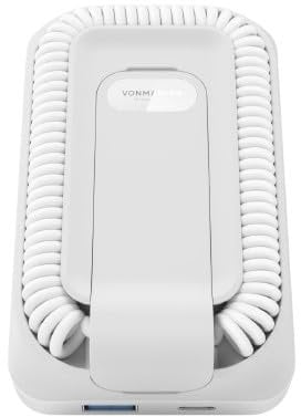 Vonmählen – allroundo® pro weiß Magsafe Powerbank 10.000 mAh & 4-in-1 Ladekabel mit induktivem Laden – All-in-One Wireless Powerbank mit 4 Anschlüssen – Für Handy & andere Mobile Geräte