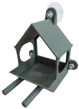 Classic style glass window mounted bird Feeder station with strong suction pads