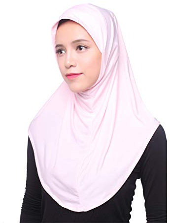 Hijab Casquette Femmes Chapeau Couverture Intérieur Musulman Foulard Complet Foulard Islamique Écharpe Bleu, Rose, taille unique