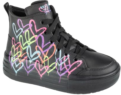 Skechers Hyperlift - Love Daz 314075L-BKMT, Girl Plimsolls,Sports Shoes, Black, 34 EU