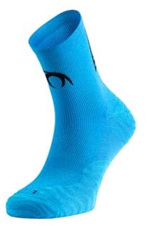 Lurbel Pista Four, Calcetines de running, Calcetines sin costuras, Calcetín unisex, Calcetín alto, transpirable y anti-olor (L (42-44), Turquesa)