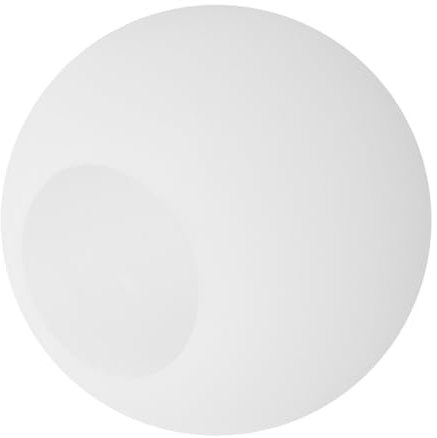 DOITOOL Glaskugel Lampenschirm Ersatzglas 120mm Ø Milchweiß Satin Glas Lampenschirmabdeckung Kugelleuchte Pendelleuchte Diffuser Ersatzschirm